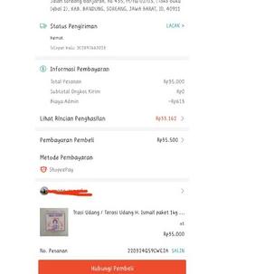 

Diskon✔️Trasi Udang / Terasi Udang H. Ismail paket 1kg isi 10pcs lebih murah|KD3