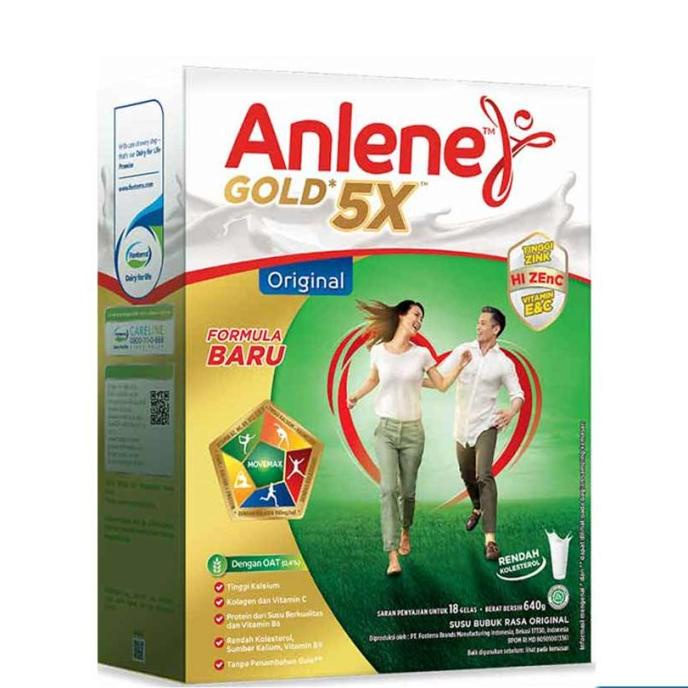 

[ COD ] Anlene Gold 5X 650 Gram Susu Tinggi Kalsium Zinc Lansia