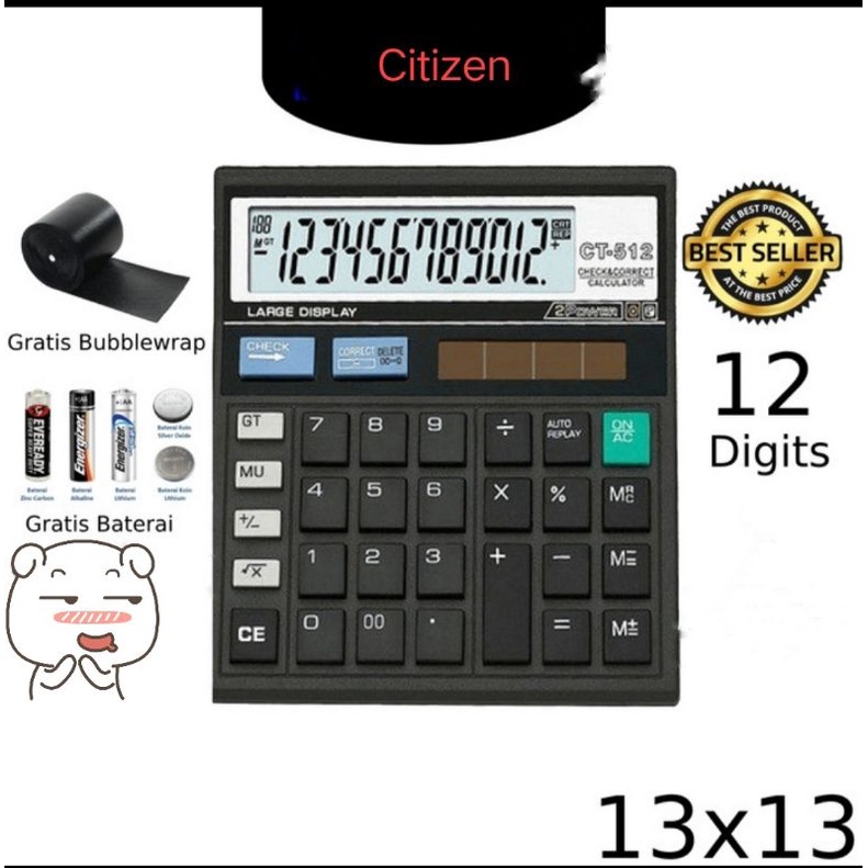

Calculator/kalkulator Citizen 512