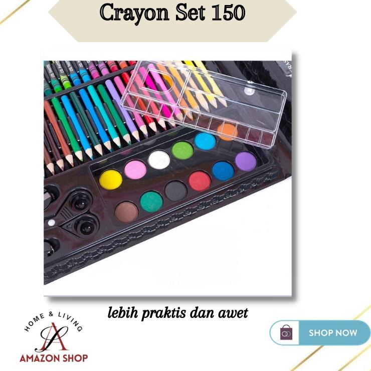 

Model Terheboh Crayon Set 150 Pcs Alat Pensil Warna / Alat Menggambar Melukis Anak