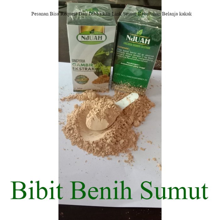 

Bubuk Gambir Halus KATEKIN GAMBIR PAKPAK OBAT/HERBAL - 40 gram Pengiriman Sumut Bila ingin order banyak bisa kami buatkan link khusus ya kak