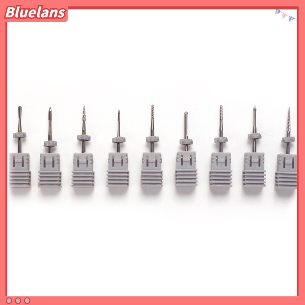 (In Stock) Kacamata Hitam Lensa Warna Warni ♡Mata Bor Kikir Kuku Bahan Tungsten Steel Tahan Lama Untuk Manicure Wanita