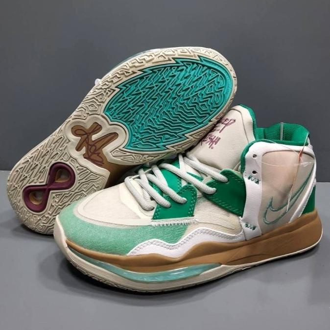 Sepatu Basket Nik* Kyrie 8 Keep Sue Fresh Beige Green Termurah