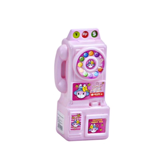 ( BISA COD ) PROMO LION STAR SV-6 SAVING BOX CELENGAN ANAK BENTUK TELEPON SMALL / CELENGAN KOIN DUIT / CELENGAN LUCU / TEMPAT UANG LUCU / TEMPAT MENABUNG LUCU ANAK