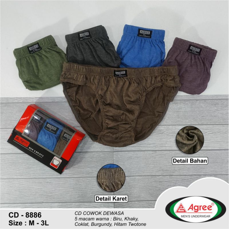 Celana Dalam Pria CD Agree 8886 (kotak merah) CD Best Seller