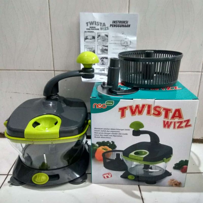 Blender Manual Hemat Listrik Twista Chopper Alat Peniris Sayur Mesin Giling Bumbu Daging