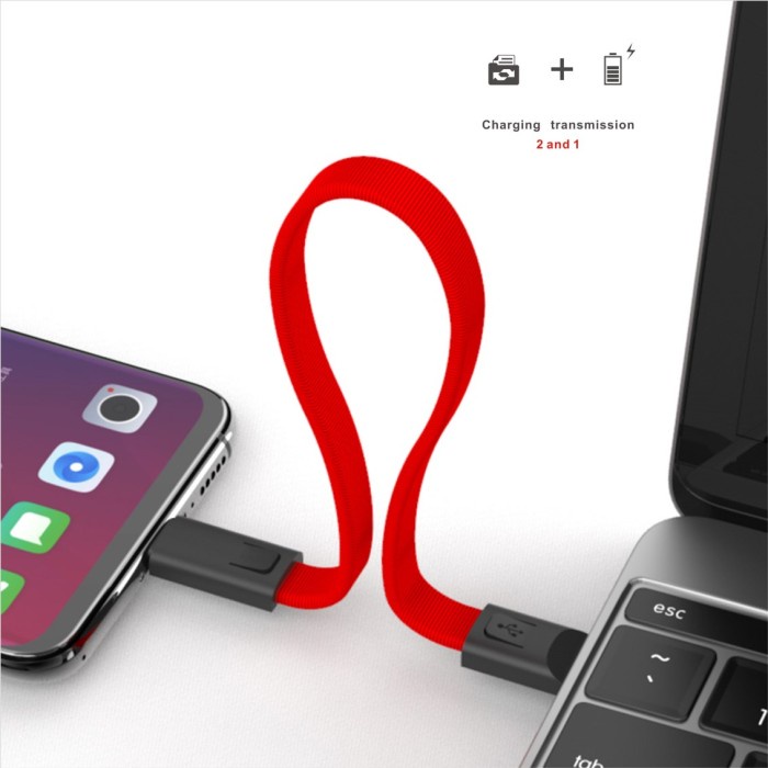 Charge Kabel Data Cable Charging Keychain Phone Lanyard