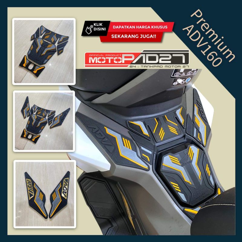 Stiker sticker Tankpad Deck pad rubber protector fullset Honda Adv 160 Premium high quality