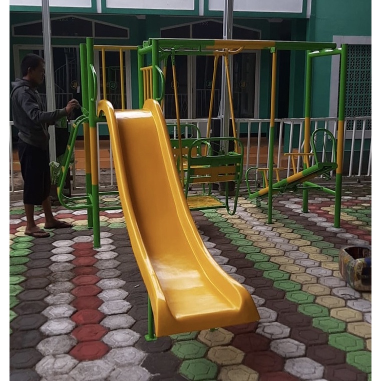 mainan set outdoor perosotan ayunan jungkitan mainan tk free ongkir jkt