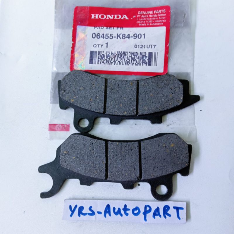 Kampas rem cakram dispad Depan Honda PCX asli ORI k84