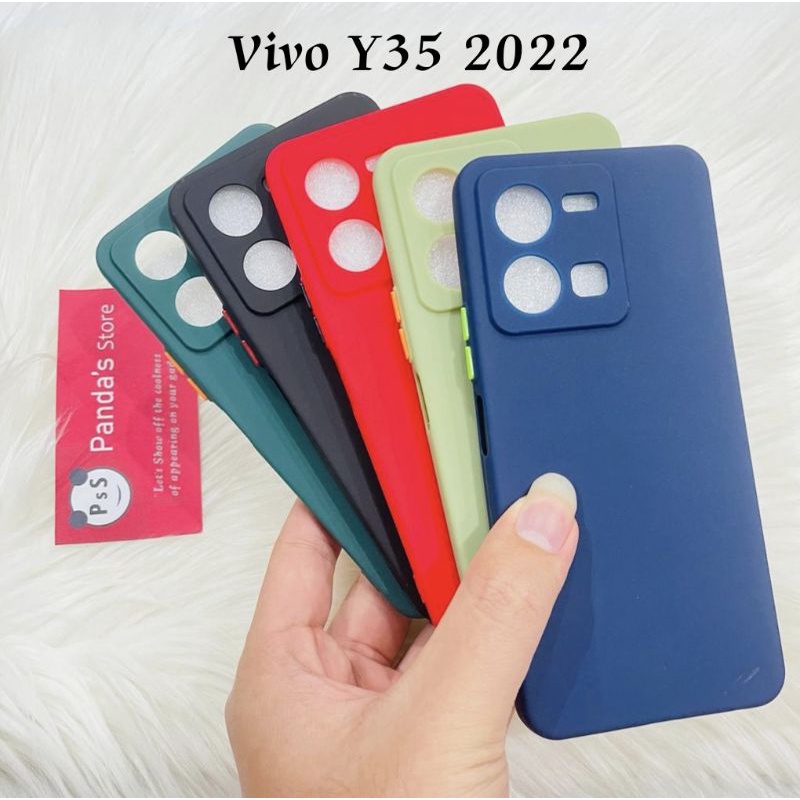 Case Vivo Y35 2022 Babycase Makaron Full Color Softcase Vivo Y35 -PsS