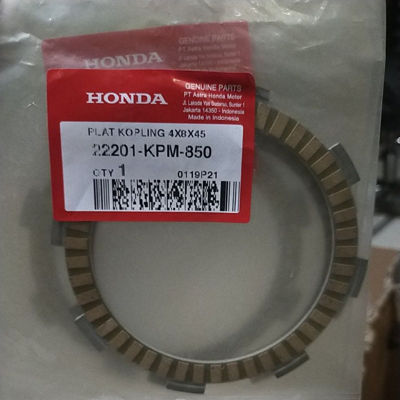 22201-KPM-850  HGP AHM 100%  KAMPAS KOPLING