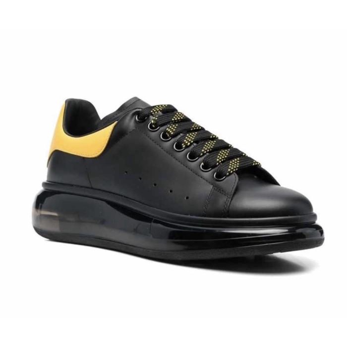 Sepatu sneakers alexander McQueen black yellow original with box