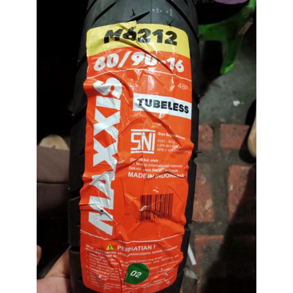 Ban luar Motor MAXXIS Tubles TUBELLES M6212 Ring 16 Ukuran 80/90-16