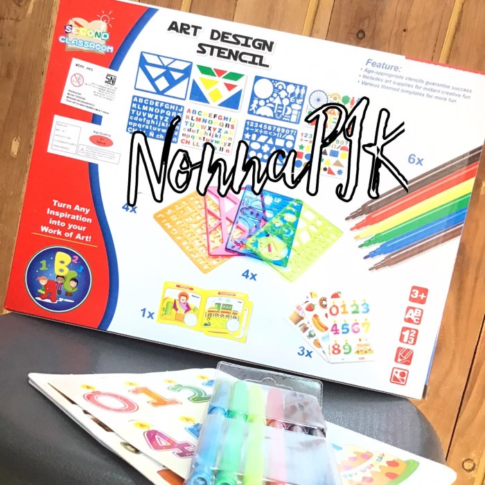 

Murah Mainan Edukasi Anak - Art Design Stencil Besar Mewarnai Gambar Qj5533 Terbatas