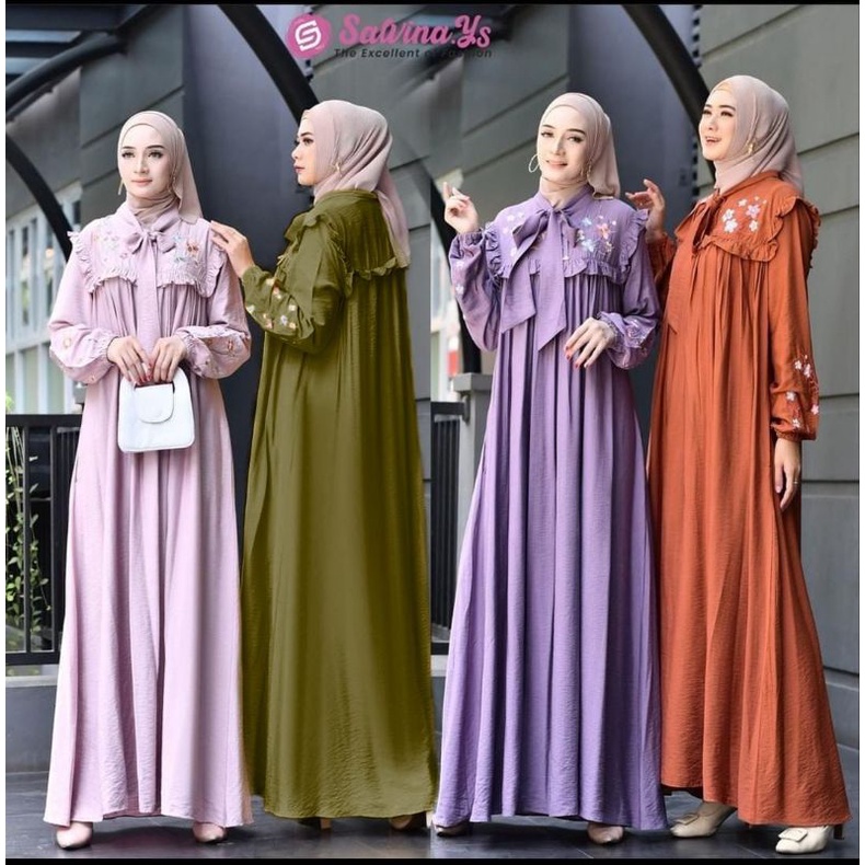 HUMAIRAH DRESS DRESS BORDIR FASHION WANITA MUSLIMAH