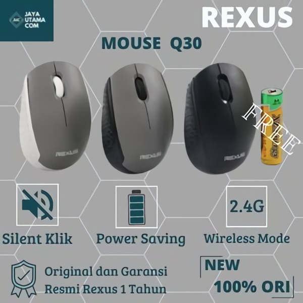 Rexus Mouse Wireless Office Q30 Silent Click Original