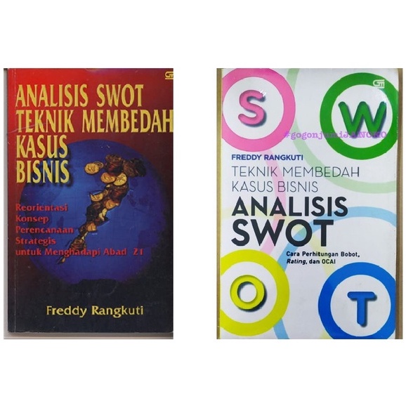 BUKU TEKNIK MEMBEDAH KASUS BISNIS ANALISIS SWOT - FREDDY RANGKUTI [ORIGINAL]