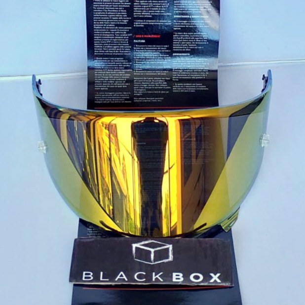 Visor KYT NFR Visor Iridium Gold 2018 Flat Visor With Pin / KYT NFR Visor Iridium