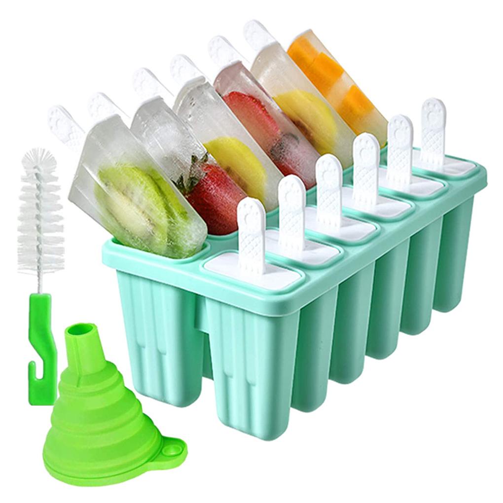 Cetakan 12sel Cetakan Frozen Cetakan Icy Tiang Jelly Block Maker Ice Cream Popsicle