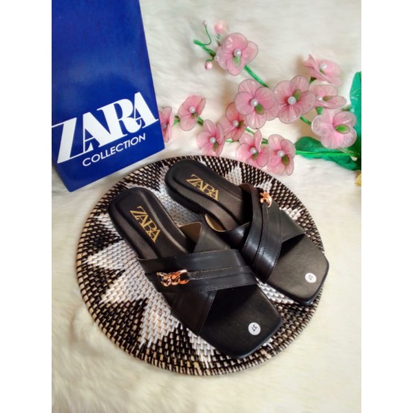 Sandal zara wanita/sandal slop zara/sandal zara