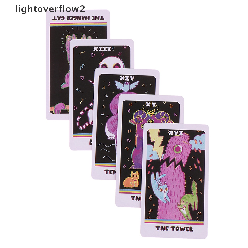 (lightoverflow2) Kartu Tarot The Weird Cat Untuk Ramalan