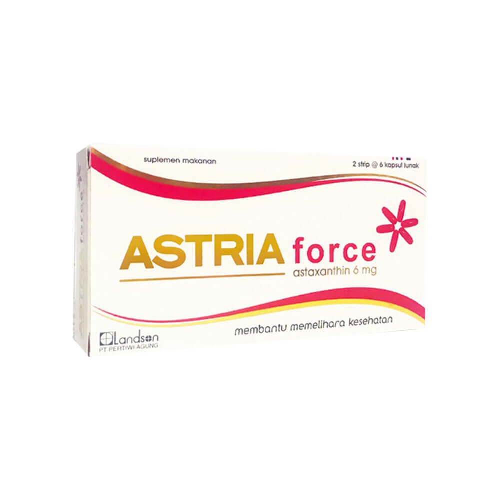 Astria astaxanthin 4mg / Astria force astaxanthin 6mg (1box 2strip @6 soft capsule)