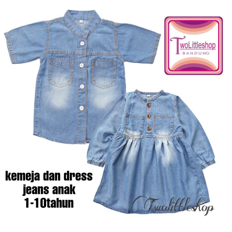 Kemeja dan dress keluarga