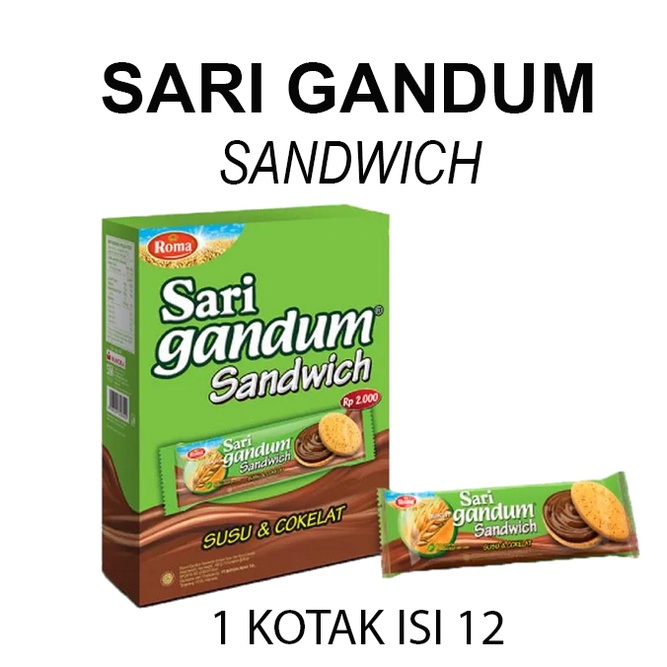 ROMA SARI GANDUM KOTAK ISI 12