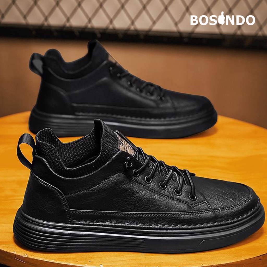 Sepatu Sneakers pria BOSINDO K- 14 TERBARU desain mewah elegan, porduk original import /sepatu pria kulit Sneakers Pria Kasual Import  Terbaru dengan Model Kekinian Korean Style (BISA COD BAYAR DI TEMPAT)