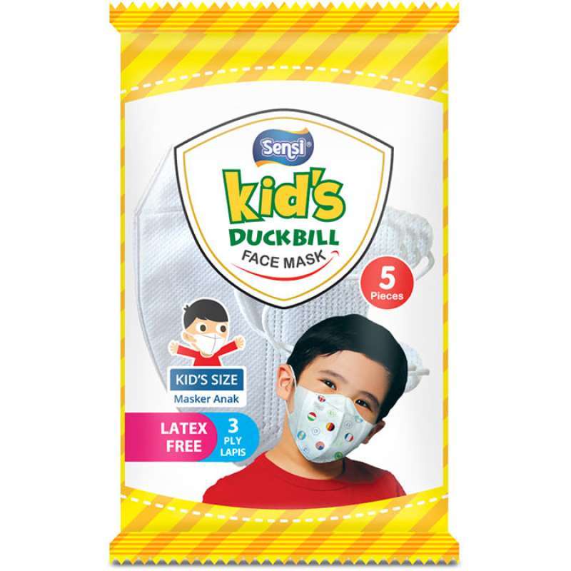 Masker Sensi Duckbill Anak / Kids 5pcs Sachet