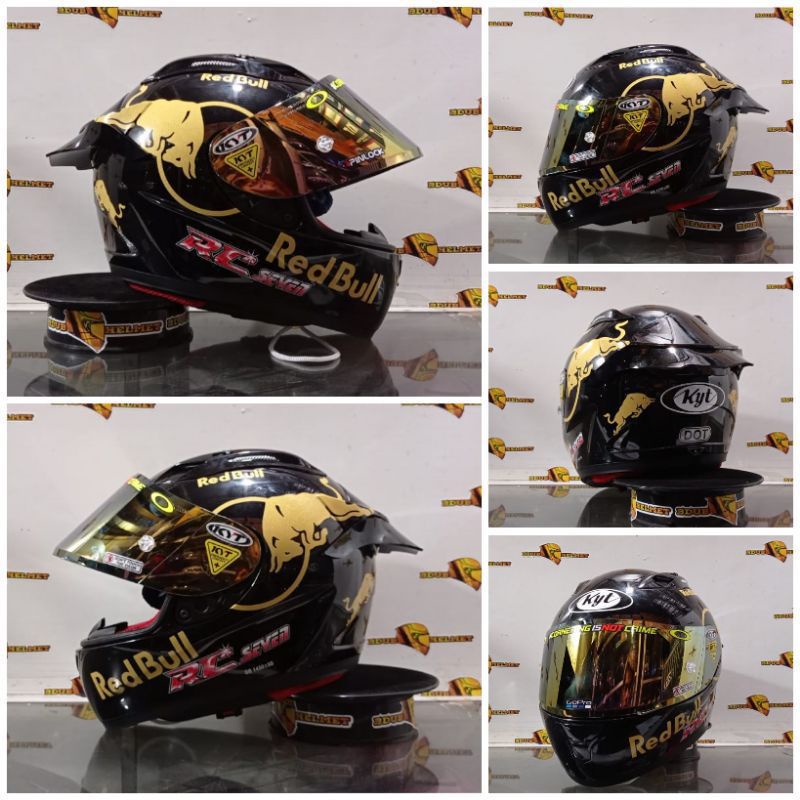 HELM KYT RC7 SOLID BLACK MATT|DOFF PAKET GANTENG TERMURAH