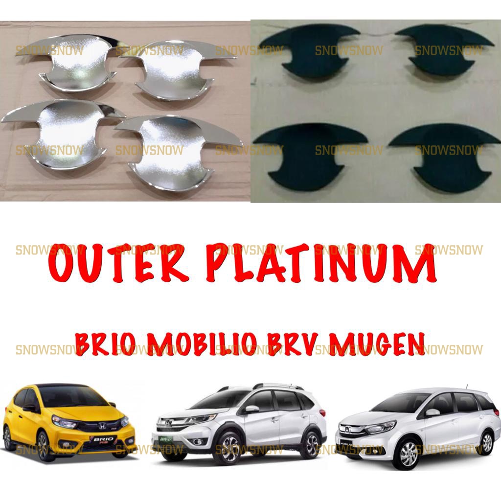 Outer Cover Mangkok Brio Brv Mobilio Chrome