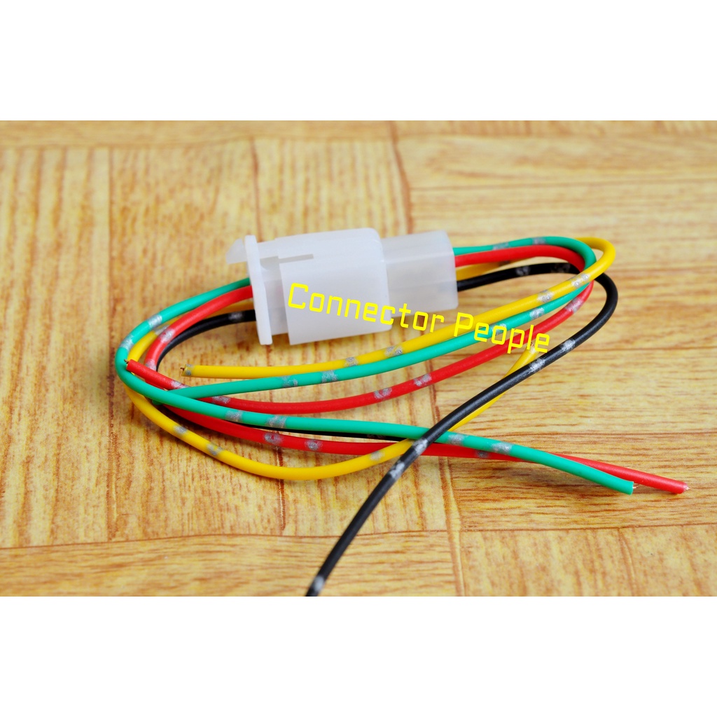 PNP Soket Sambungan 4 Pin kecil + Kabel Bintik 1 Set