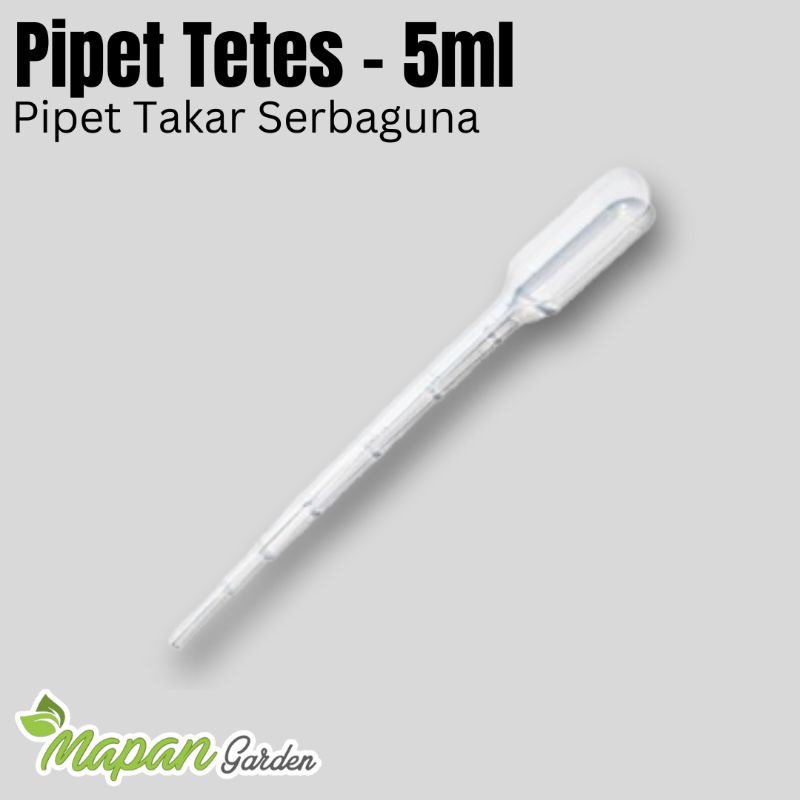Pipet Tetes 5 ml / Pipet Tetes Plastik 5ml Pipet Skala Takar Serbaguna