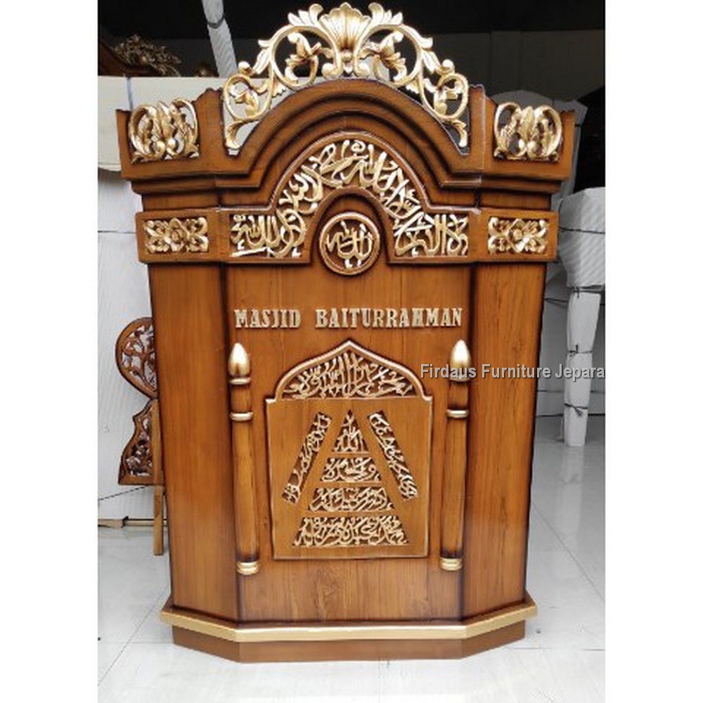 Mimbar Masjid Jati - Mimbar Masjid Jepara - Mimbar Masjid Ukir - Mimbar Podium