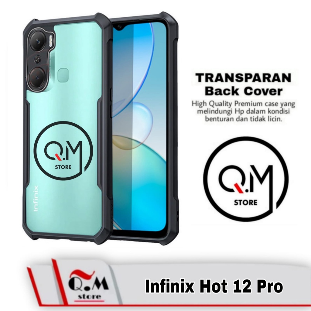 Case Infinix Hot 12 Pro Airbag Shockproof Transparent