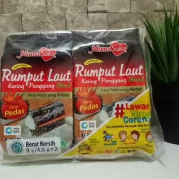 

ARTMm3M7--RUMPUT LAUT NORI PEDAS Mama Suka (1 PACK isi 2 BKS/sesuai gambar)