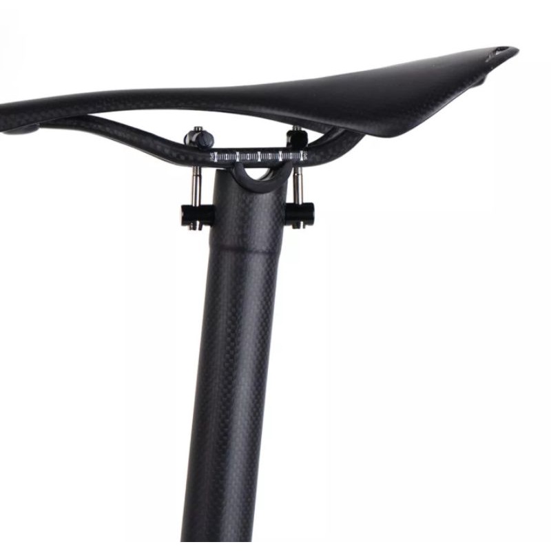 Seatpost Carbon Size 31.8mm Panjang 580mm Seatpost Tiang Sadel Sepeda Lipat