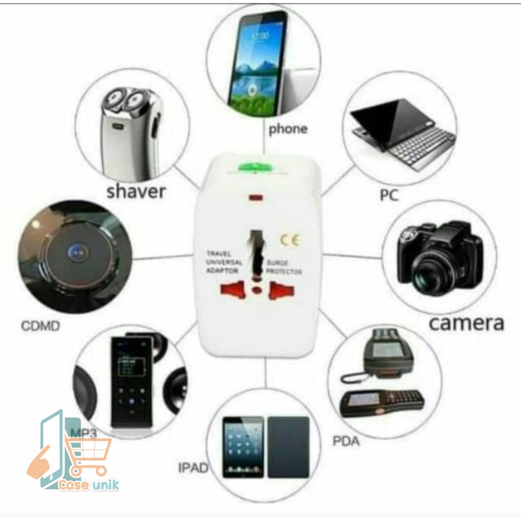 TRAVEL ADAPTOR INTERNASIONAL COLOKAN UNIVERSAL CS4838