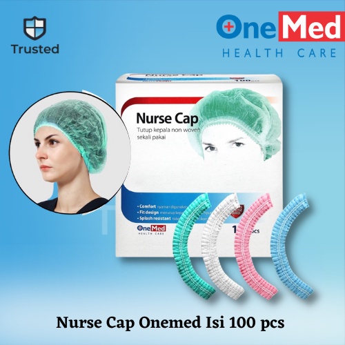 Jual NURSE CAP TOPI PERAWAT PENUTUP KEPALA ISI 100 PCS NON WOVEN ONEMED ...