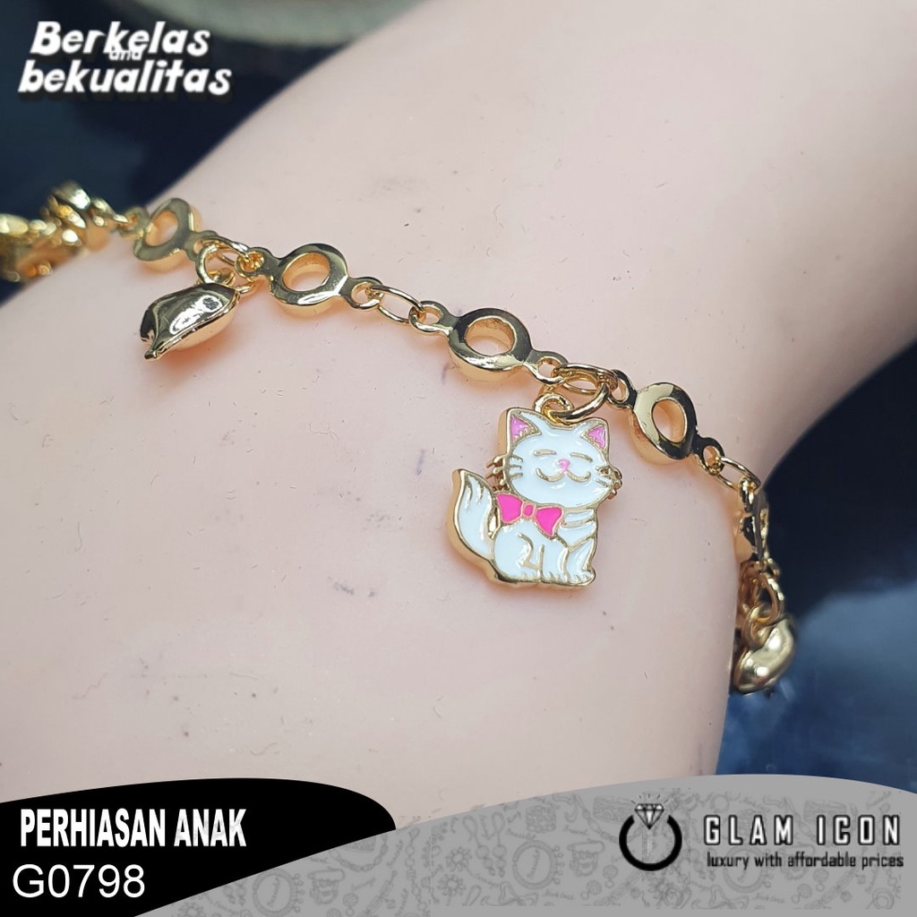 Gelang Anak Bandul Kartakter Kucing Seyum GA0798