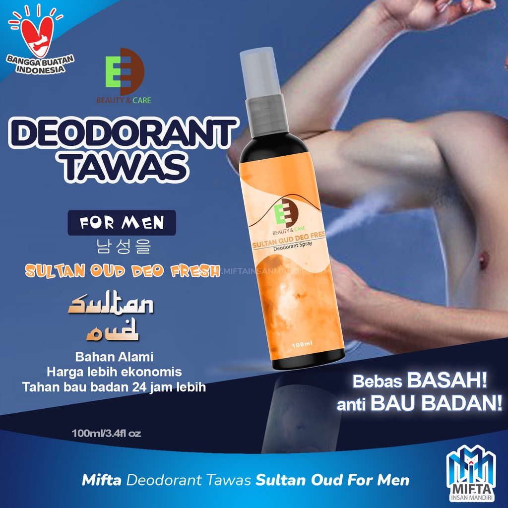 DEODORAN TAWAS SPRAY FOR MEN / ED FOR MEN DEODORAN TAWAS NATURAL