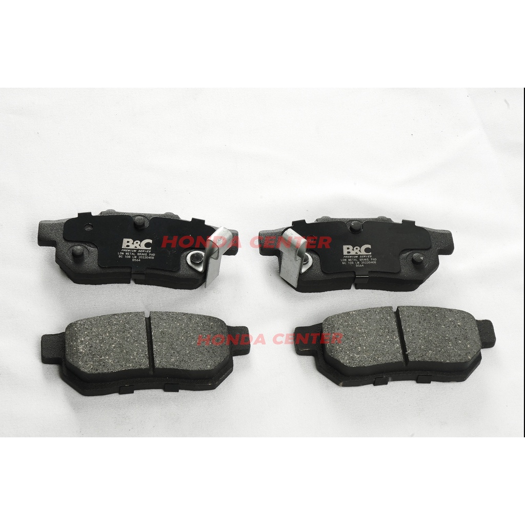 kampas rem brake pad belakang civic genio estilo ferio 1992 1993 1994 1995 1996 1997 1998 1999 2000 city z b