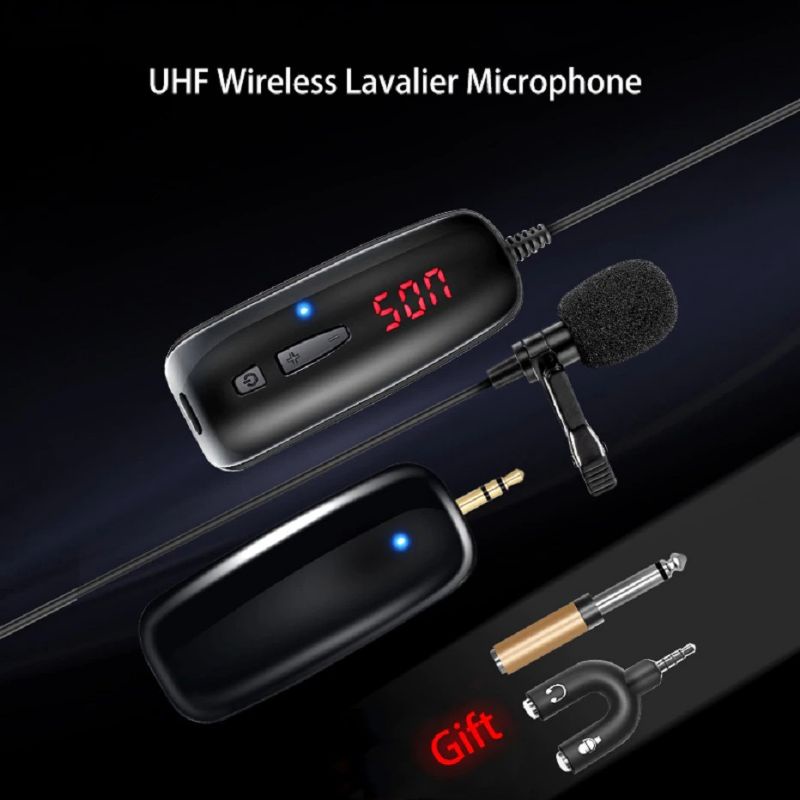 UHF Wireless Lavalier Microphone Podcast Interview - HX-W002-L