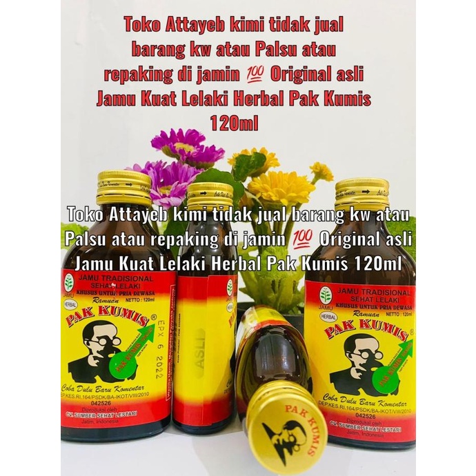 Jamu Kuat Lelaki Herbal Pak Kumis 120Ml - Original Di Jamin Asli 100%