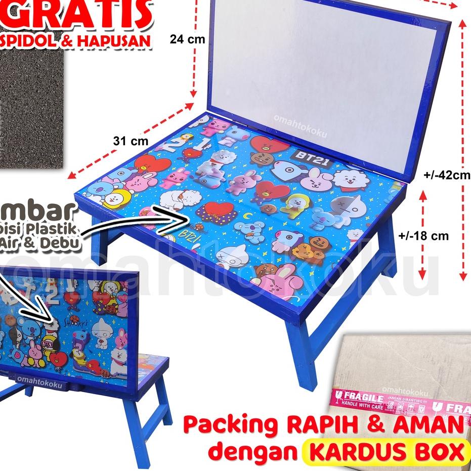 

11.11✔️Meja Belajar Plus Papan Tulis Lipat Karakter Anak Minimalis GRATIS SPIDOL dan PENGHAPUS 30x40x24 mini gambar DILAPISI PLASTIK ANTI AIR|SQ8