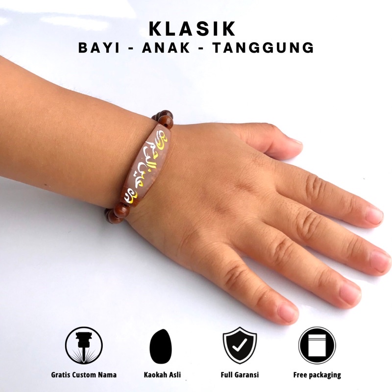 Gelang nama anak / bayi custom request sendiri kaokah kokka koka