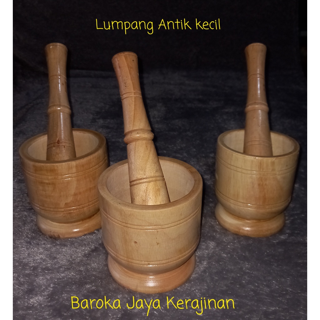 Lumpang Kayu Antik 12 cm