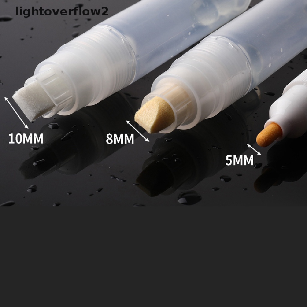 (lightoverflow2) Pena Kapur Cair Kosong 5mm 8mm 10mm Bahan Plastik